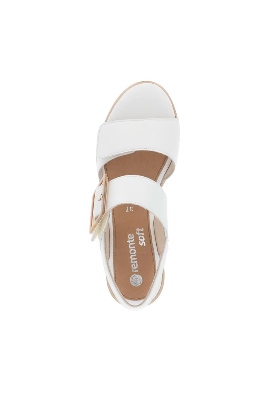 Remonte Wedge Sandal in White