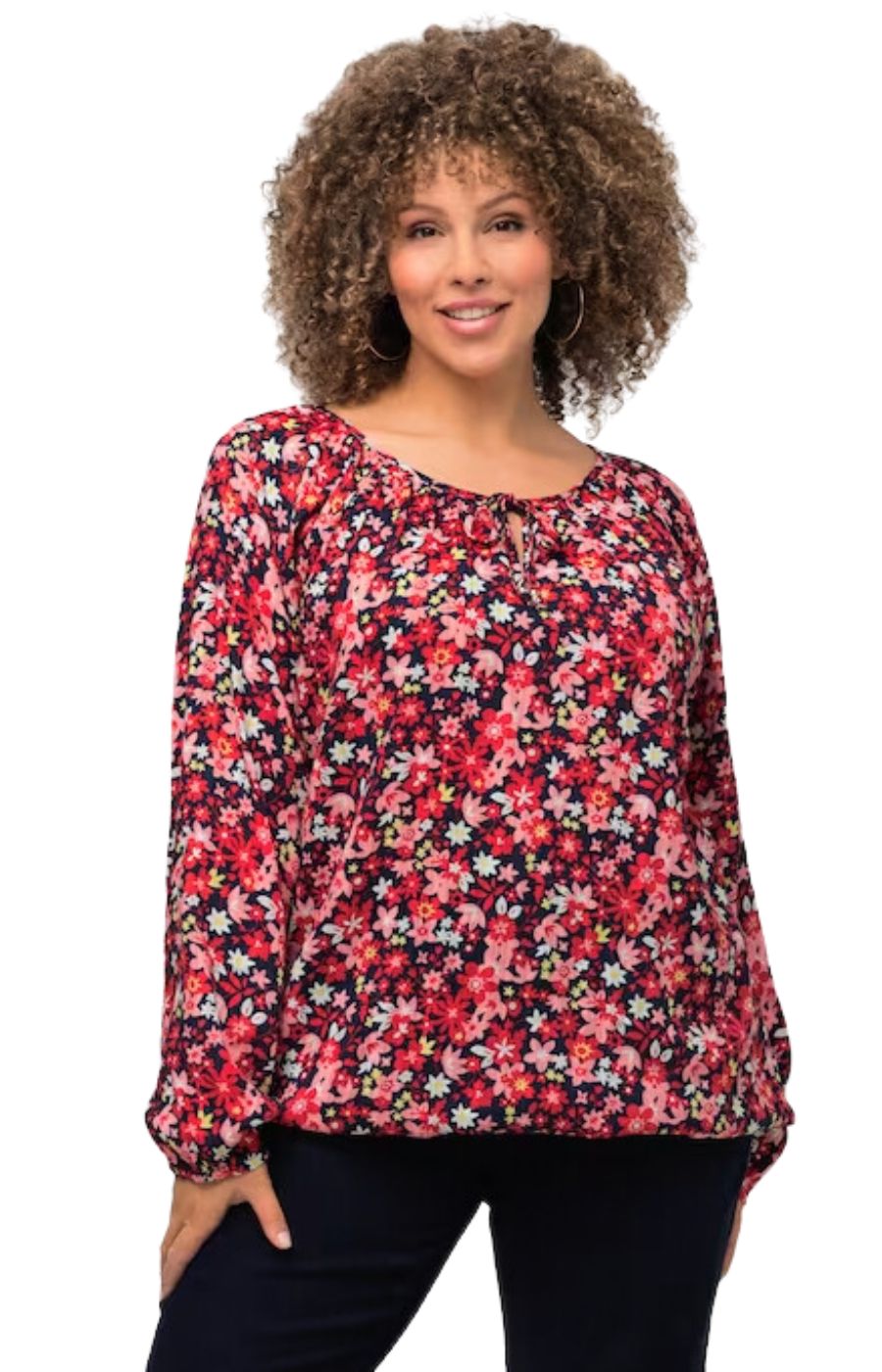 Ulla Popken Floral Blouse