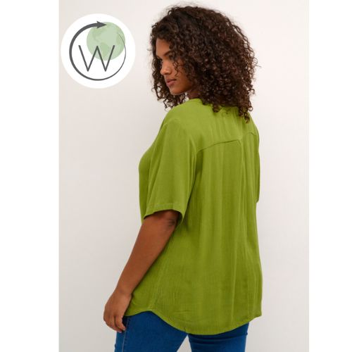 Kaffe Cami Blouse in Calla Green