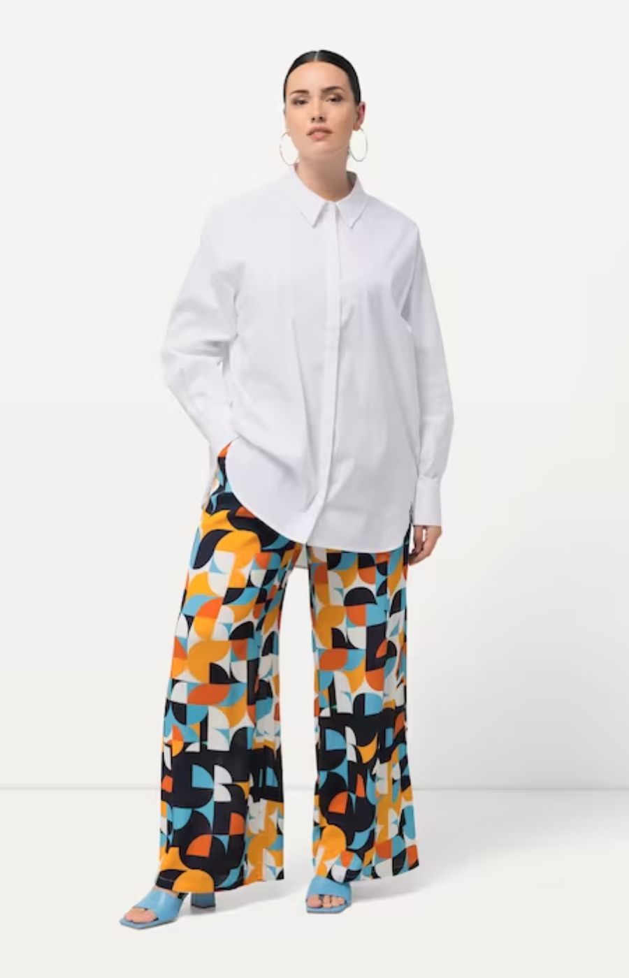 Ulla Popken Oversized White Shirt