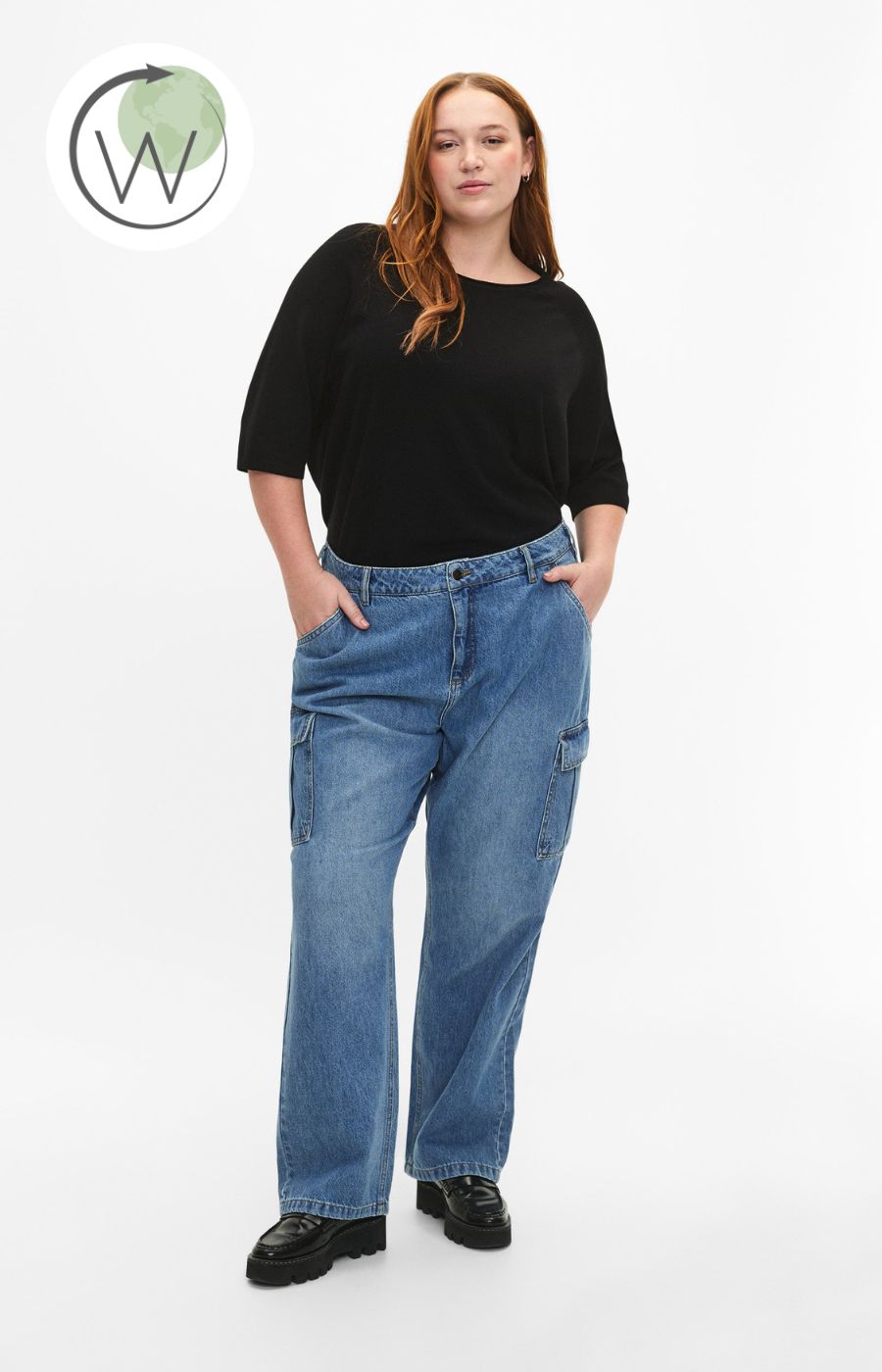 Zizzi Carrie Jumper in Black