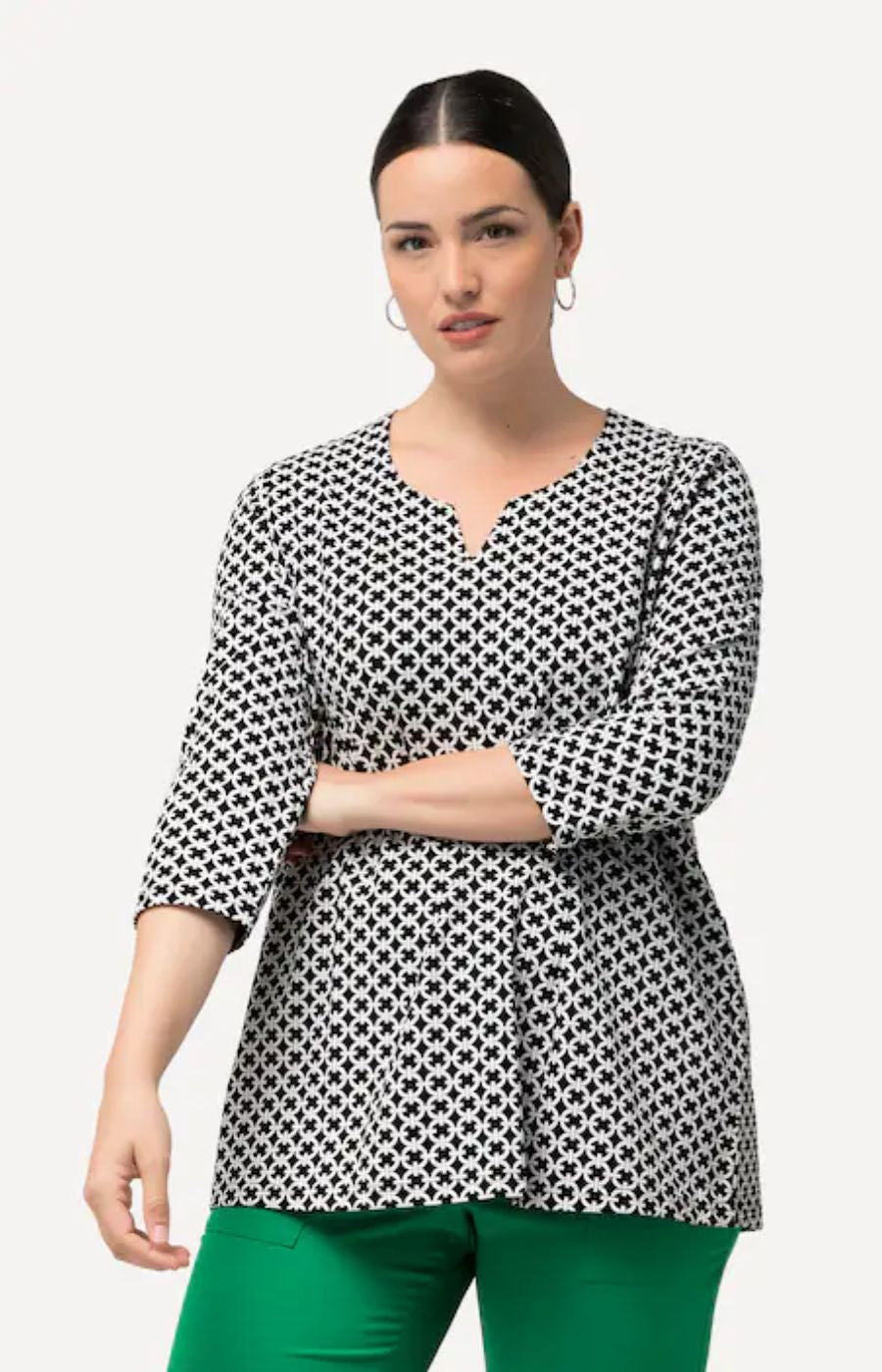 Ulla Popken Link Top in Black