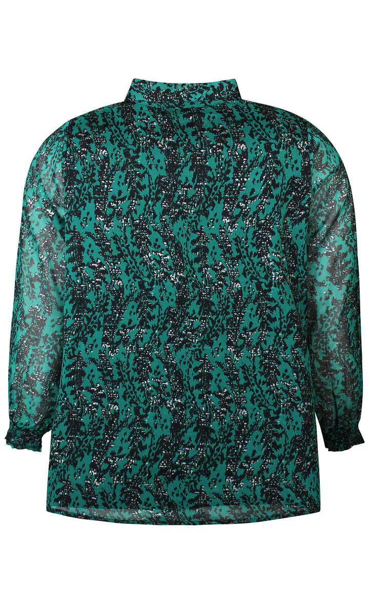 Zhenzi Haven Blouse in Green