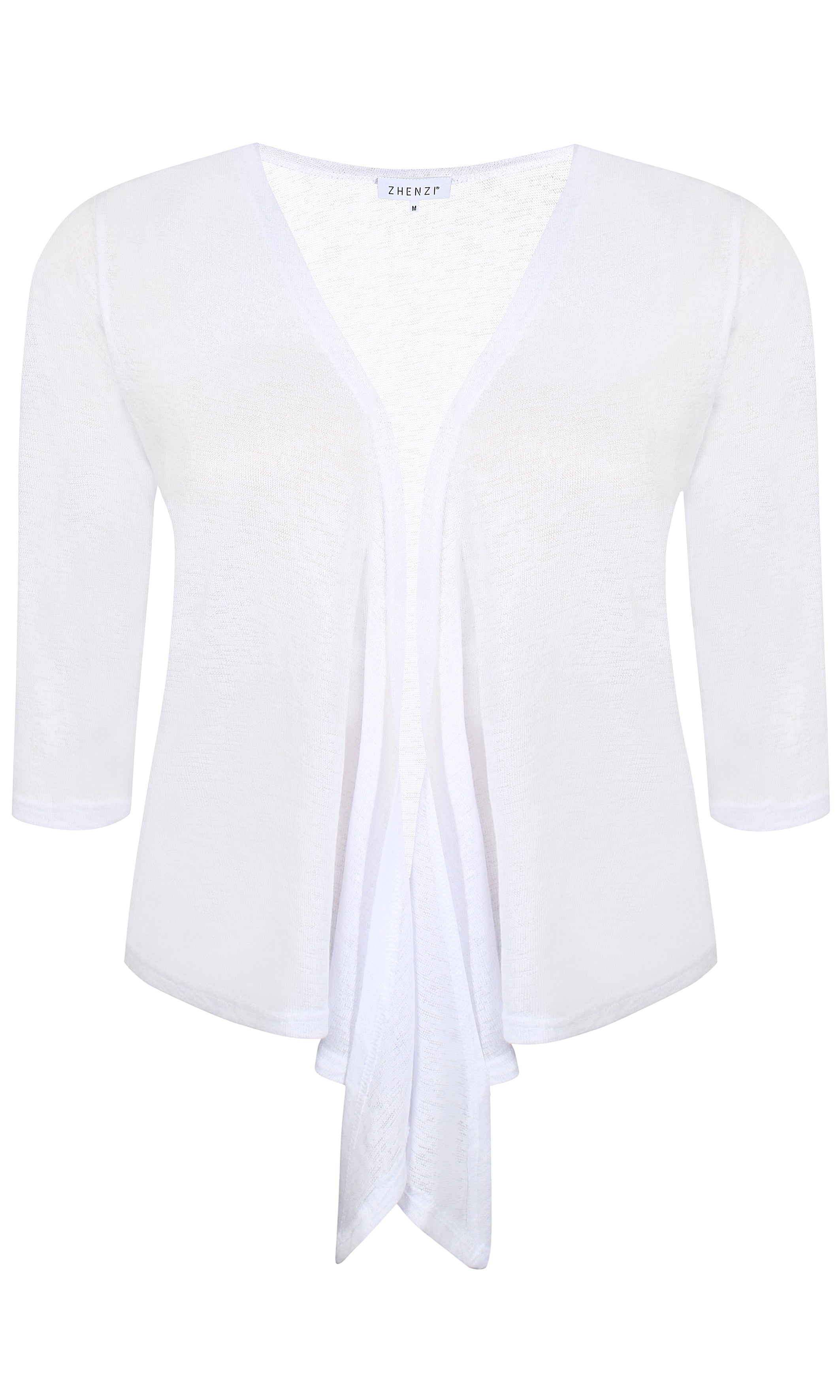 Zhenzi Agar Cardigan in White
