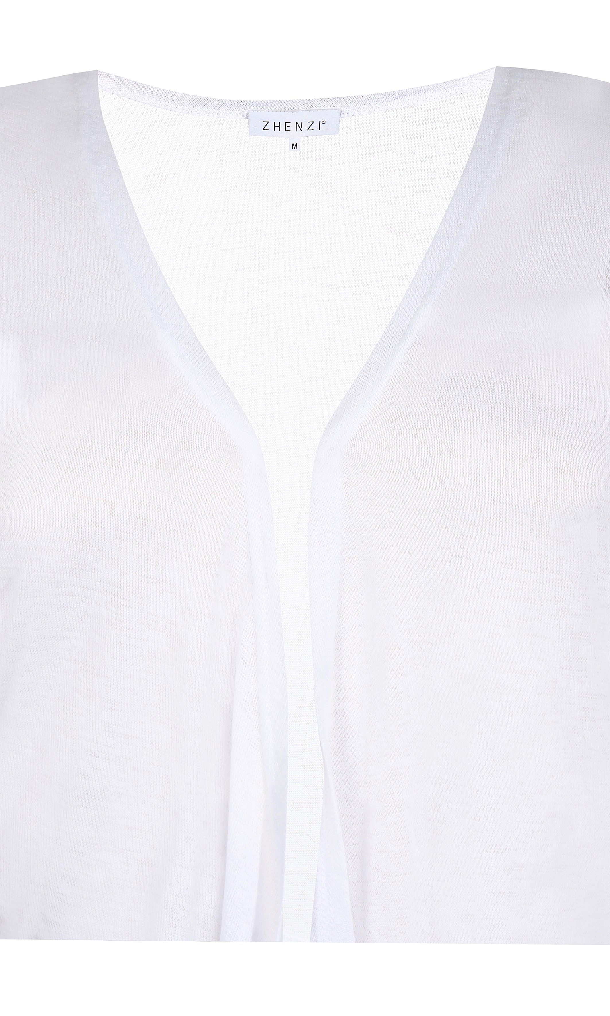 Zhenzi Agar Cardigan in White