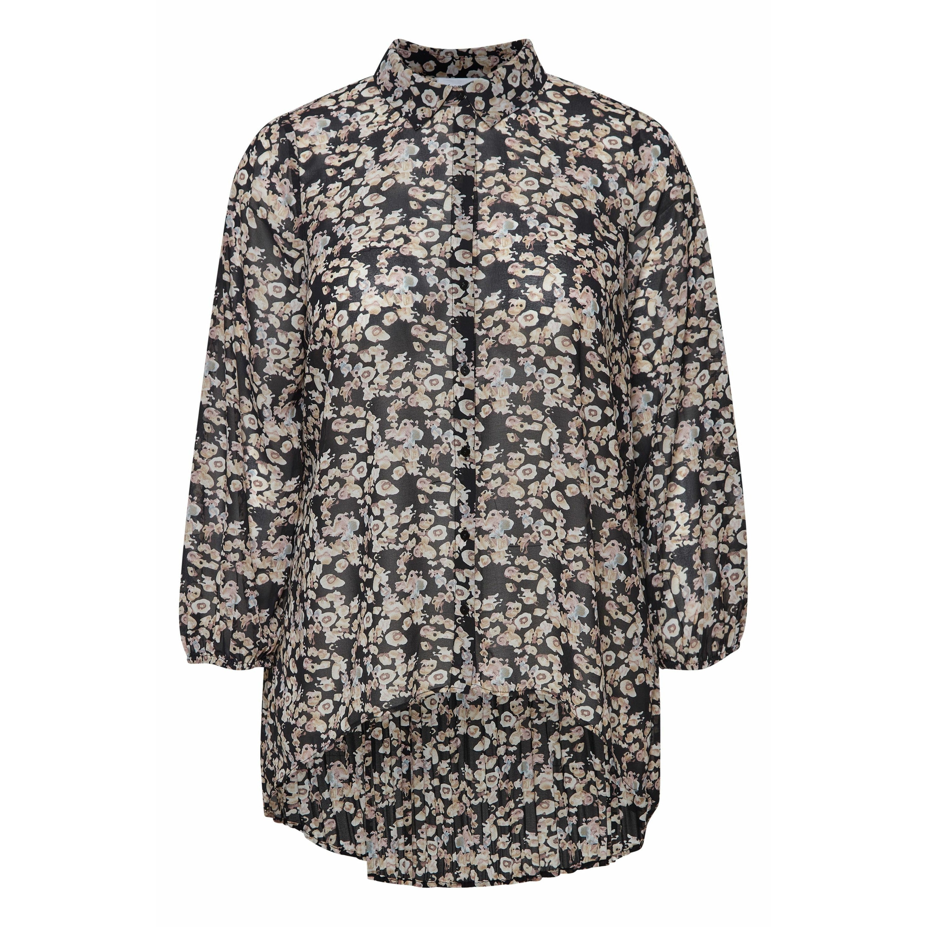 Fransa Plus Pleat Detail Tunic - Wardrobe Plus