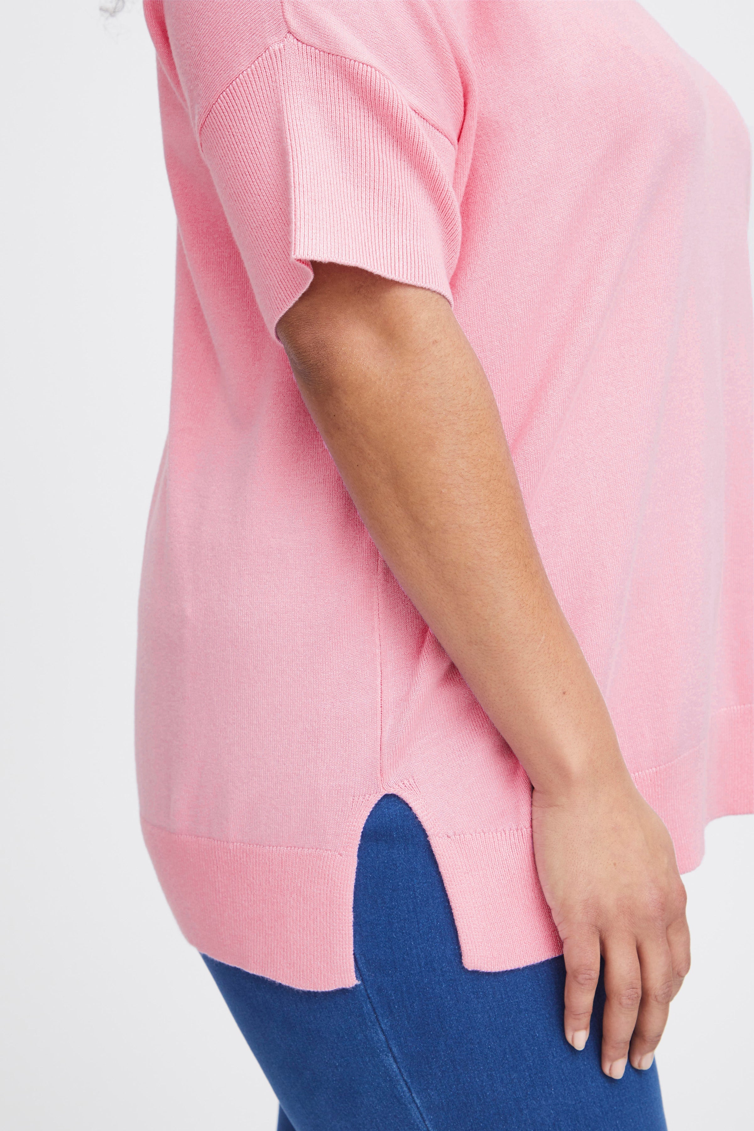 Simple Wish Clia Knitted Top in Pink