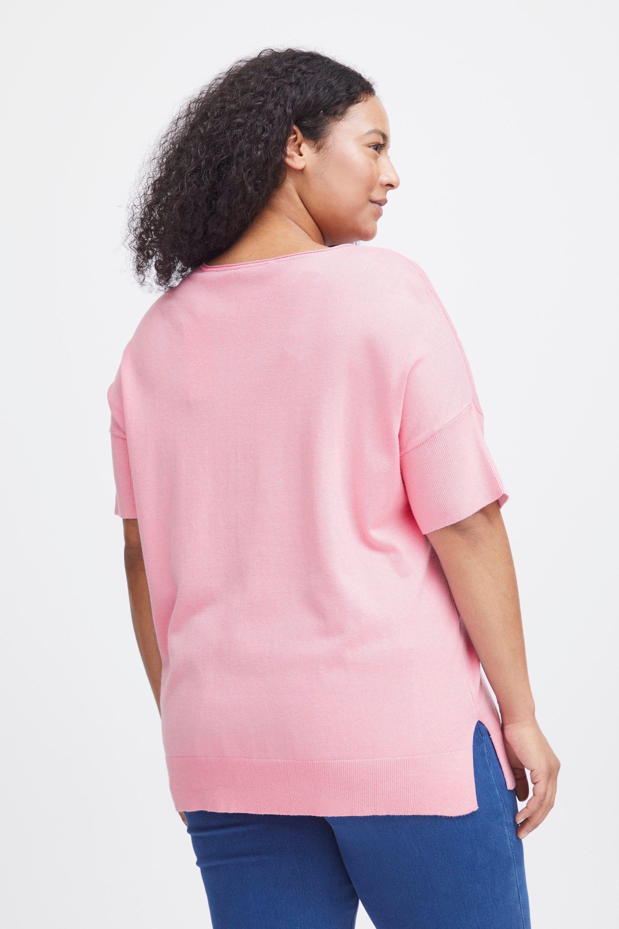 Simple Wish Clia Knitted Top in Pink