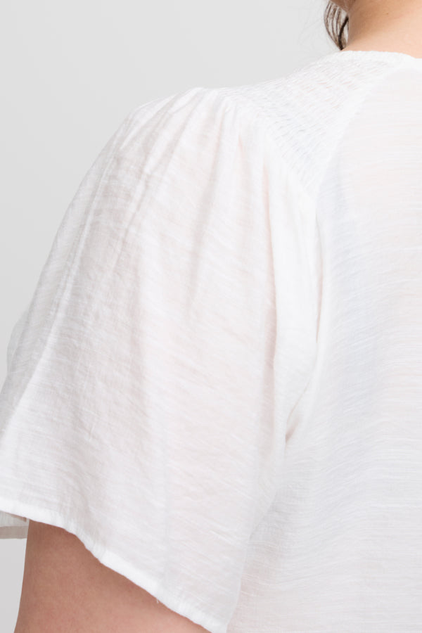 Simple Wish Mea Blouse in White