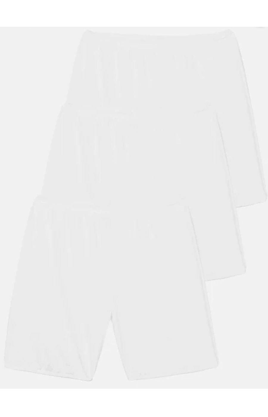 Ulla Popken White Pants in 3 Pack