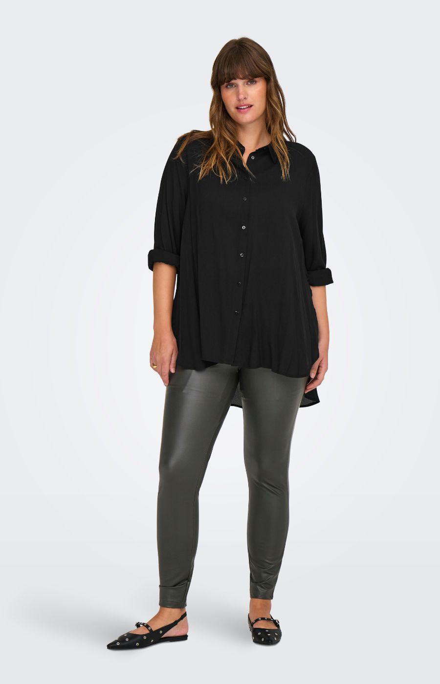 Only Carmakoma Frey Shirt in Black