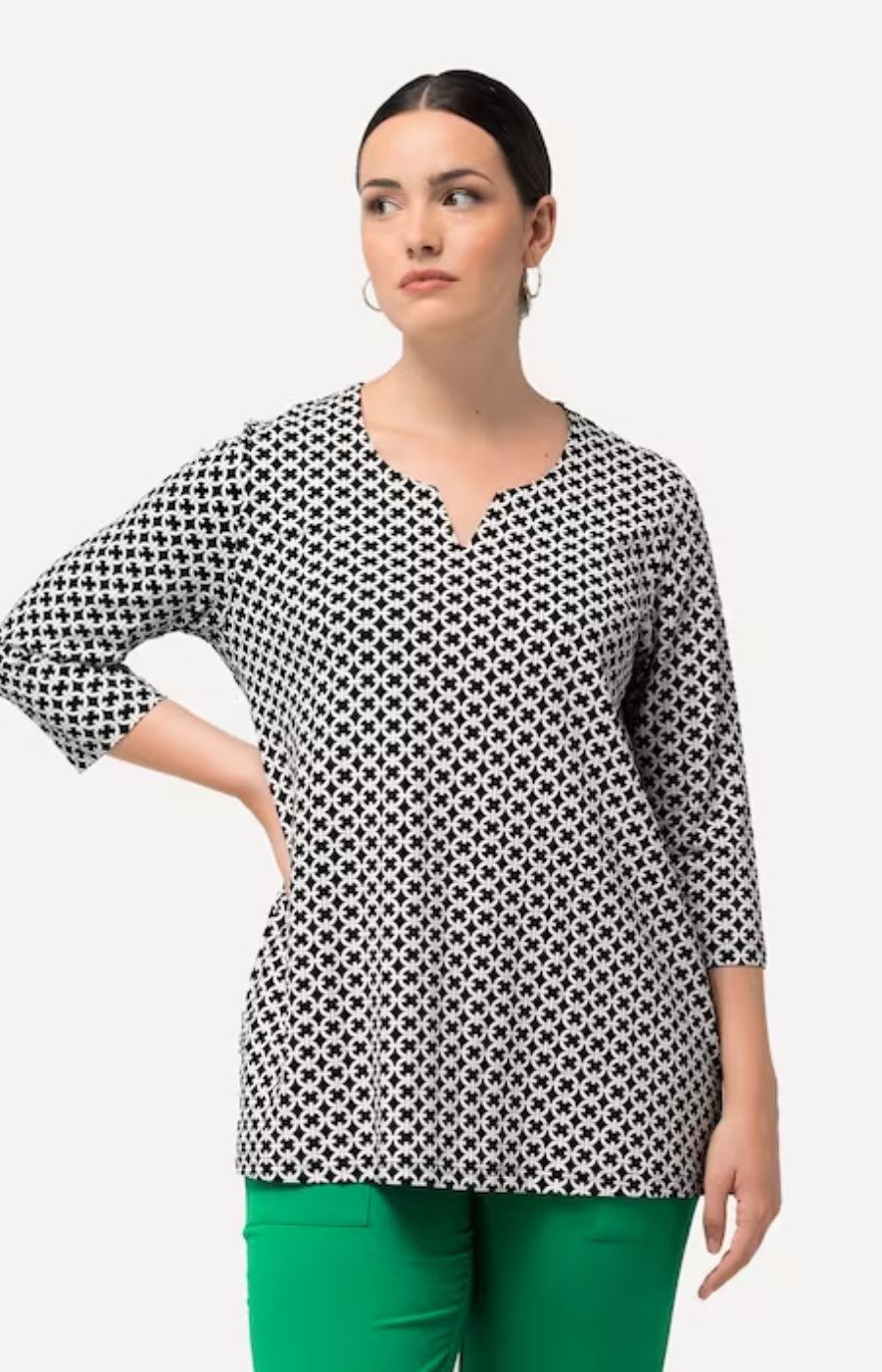 Ulla Popken Link Top in Black