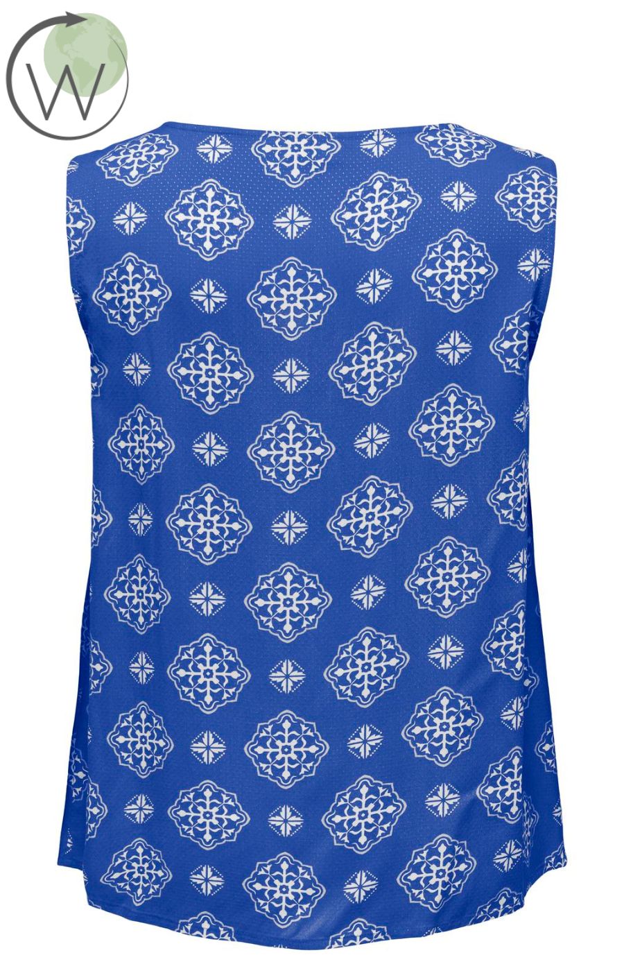 Only Carmakoma Blues Sleeveless Blouse