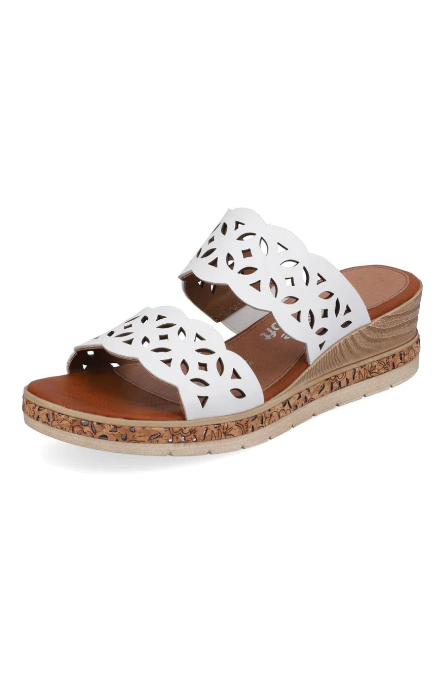 Remonte Mule Sandal in White