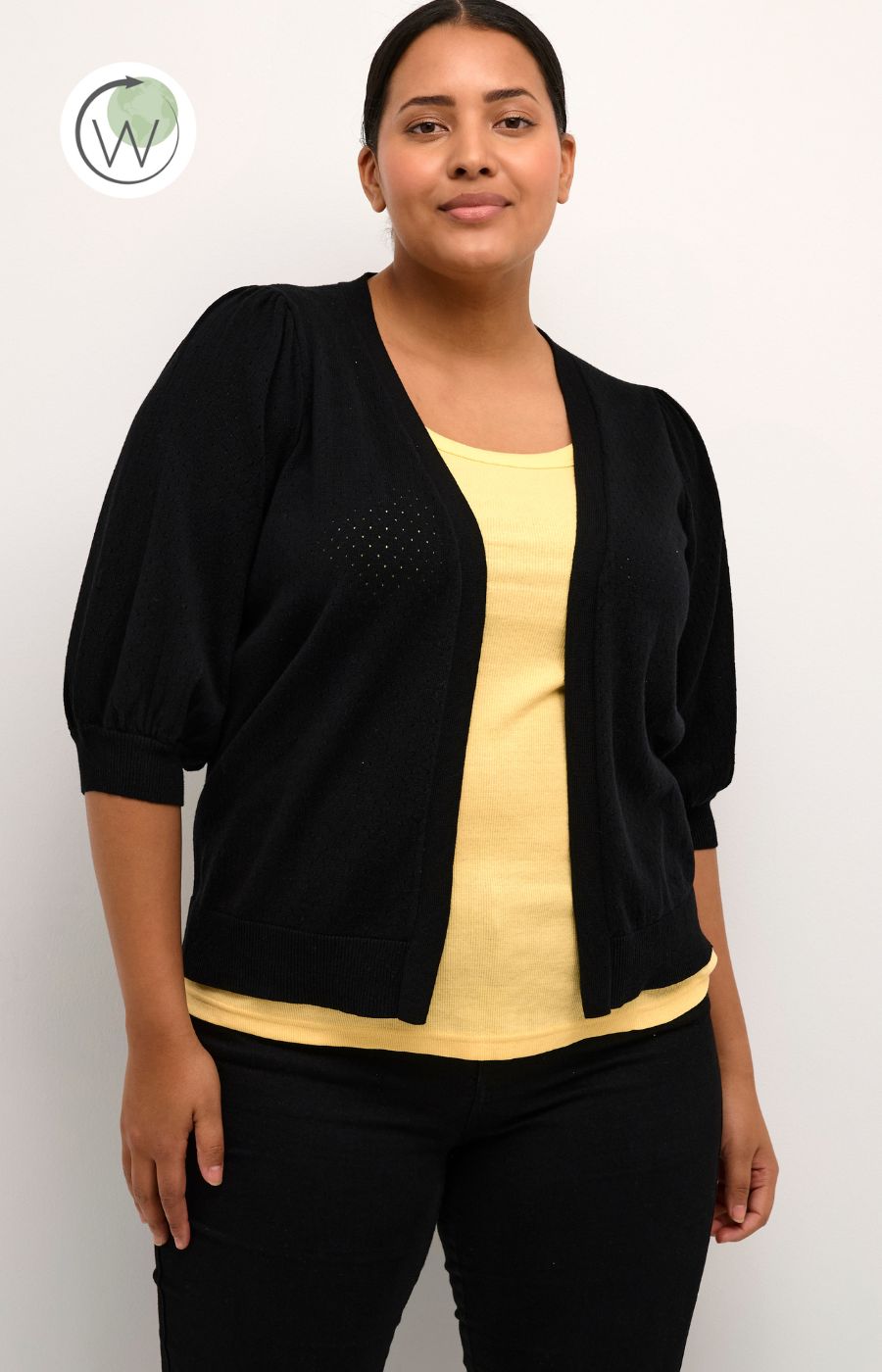 Kaffe Curve Dalina Cardigan in Black