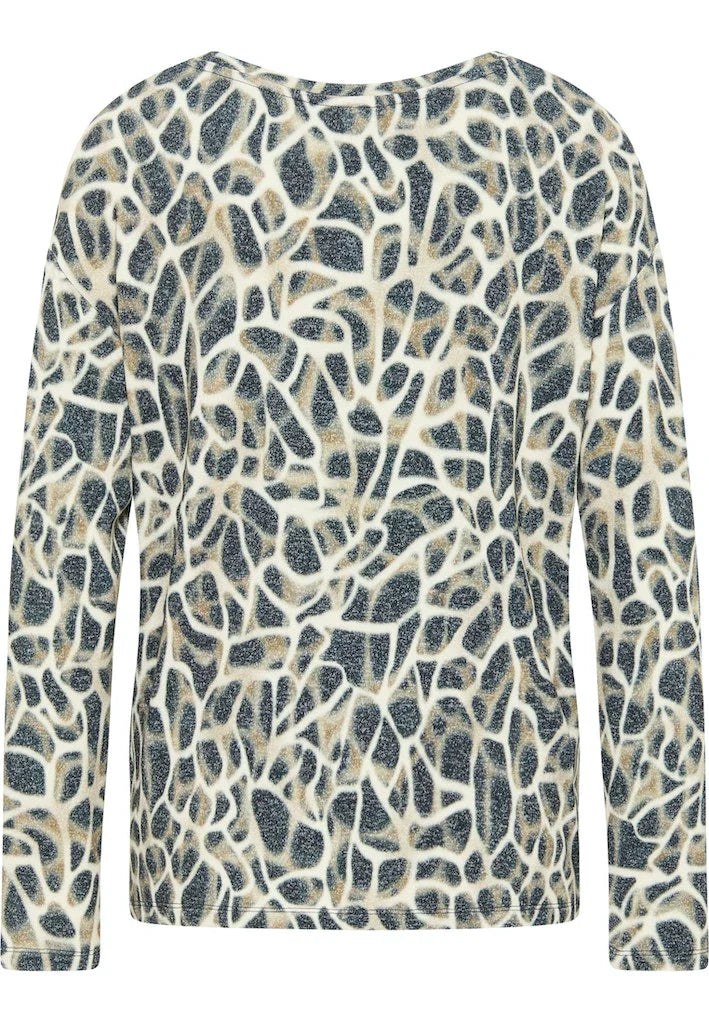 Barbara Lebek Printed Cognac Top