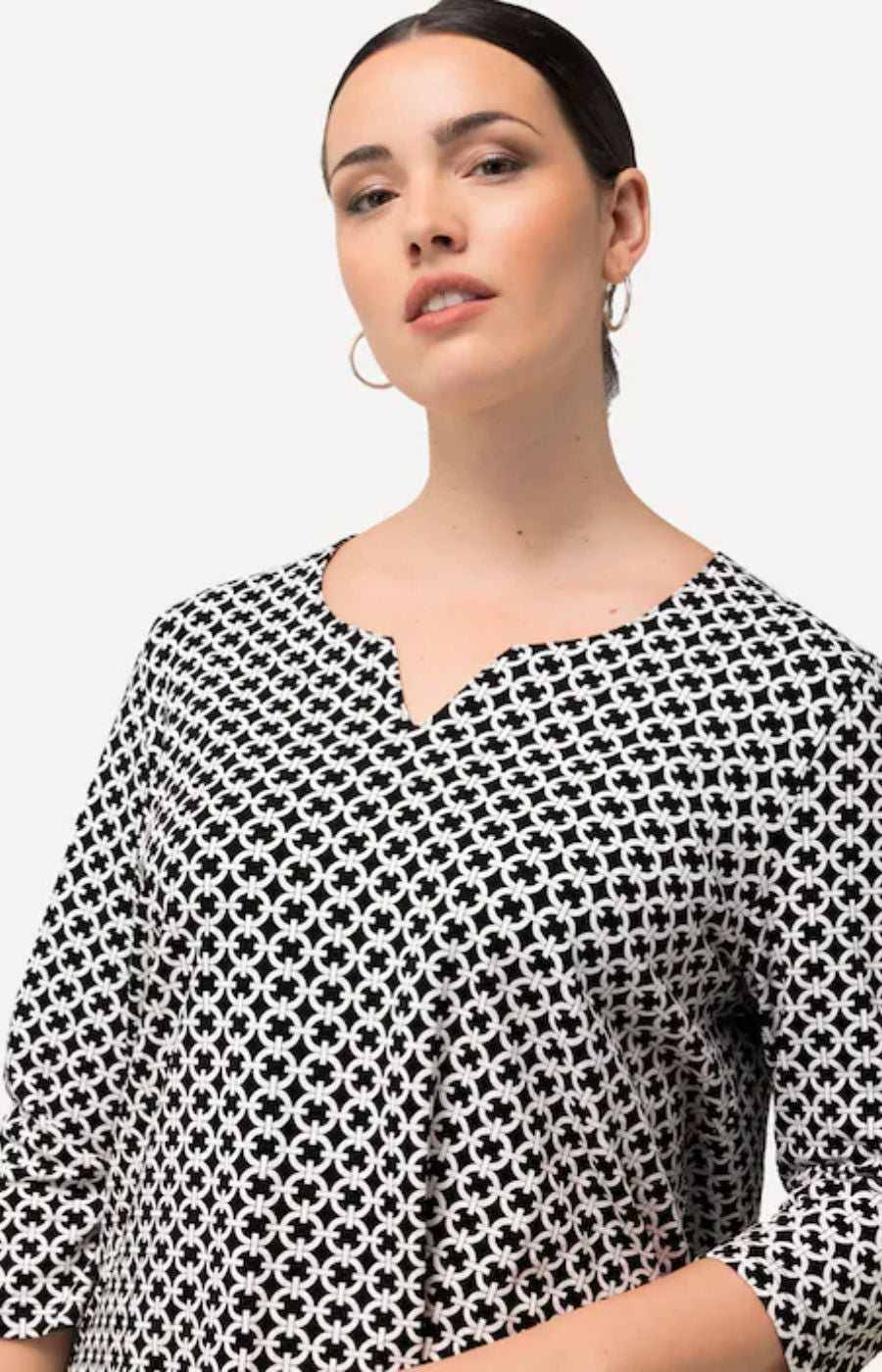 Ulla Popken Link Top in Black