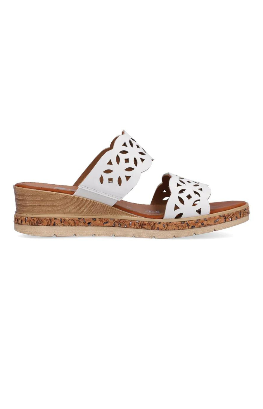 Remonte Mule Sandal in White