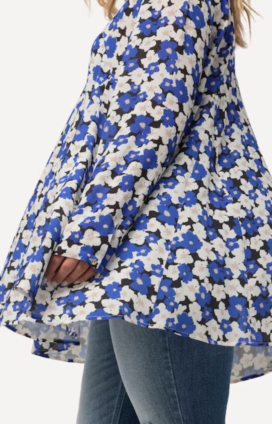 Ulla Popken Flowing Floral Blouse