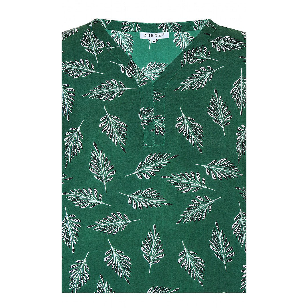 Zhenzi Jimena Top in Green - Wardrobe Plus