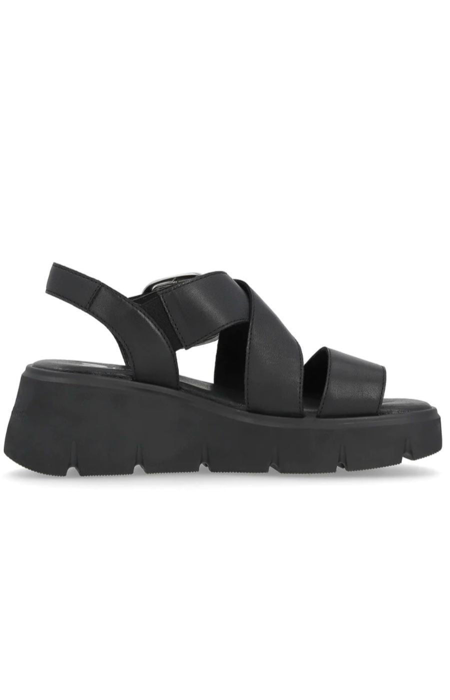 Rieker Black Criss Cross Sandal