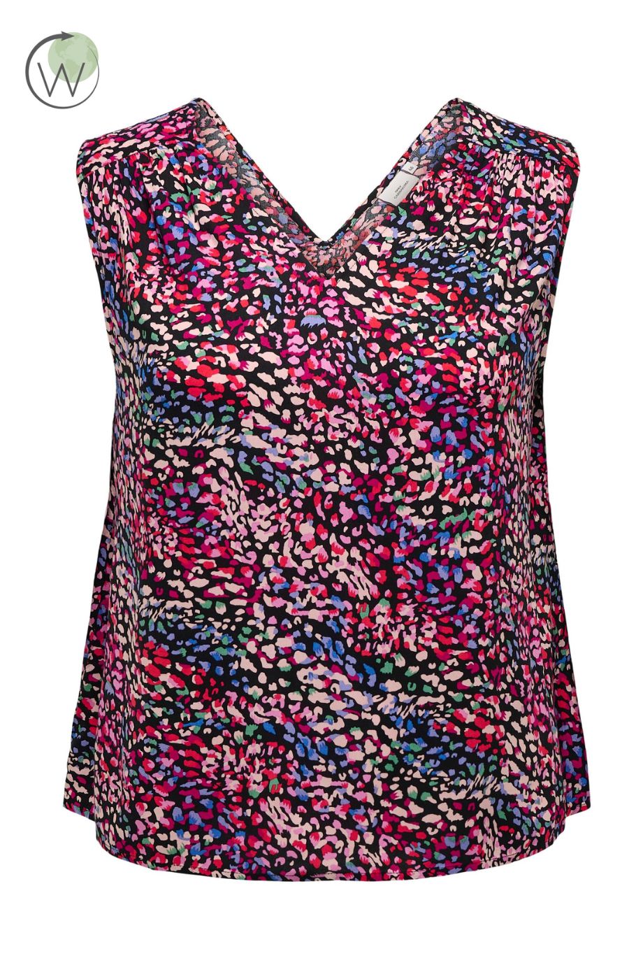 Only Carmakoma Sleeveless Top in Dancing Print