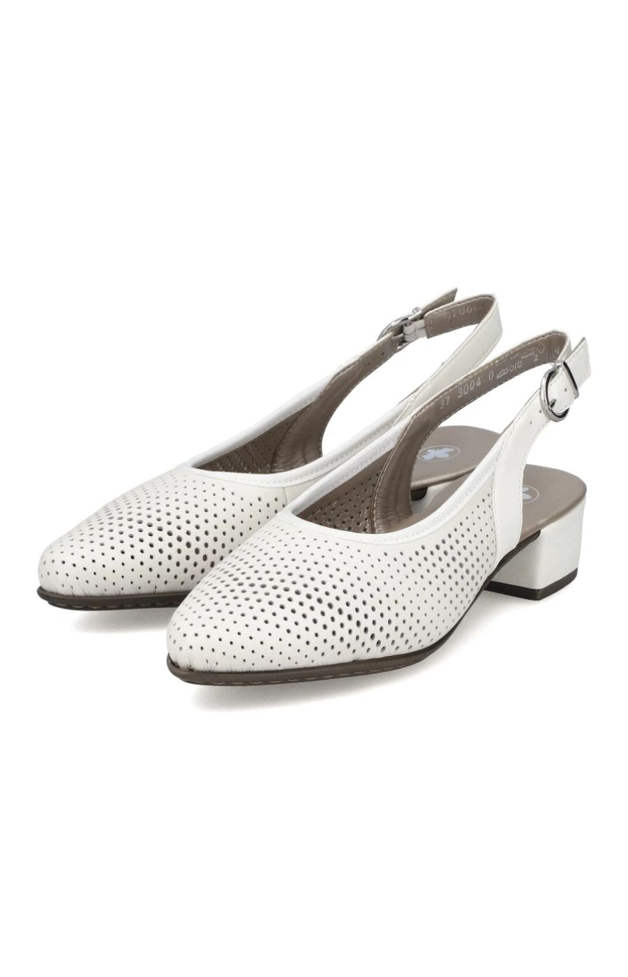 Rieker Slingback Pumps in White