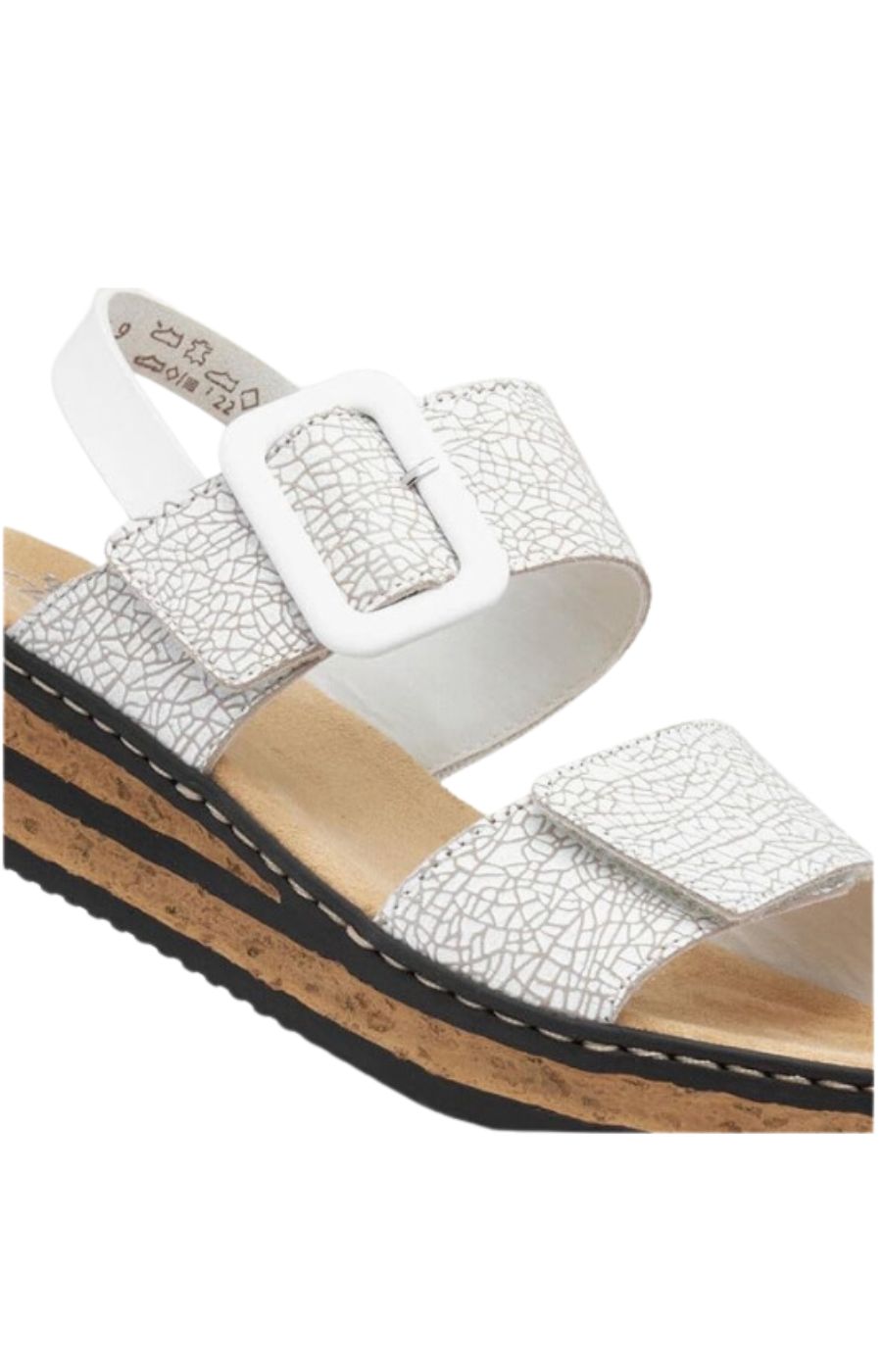 Rieker Buckled Wedge Sandal