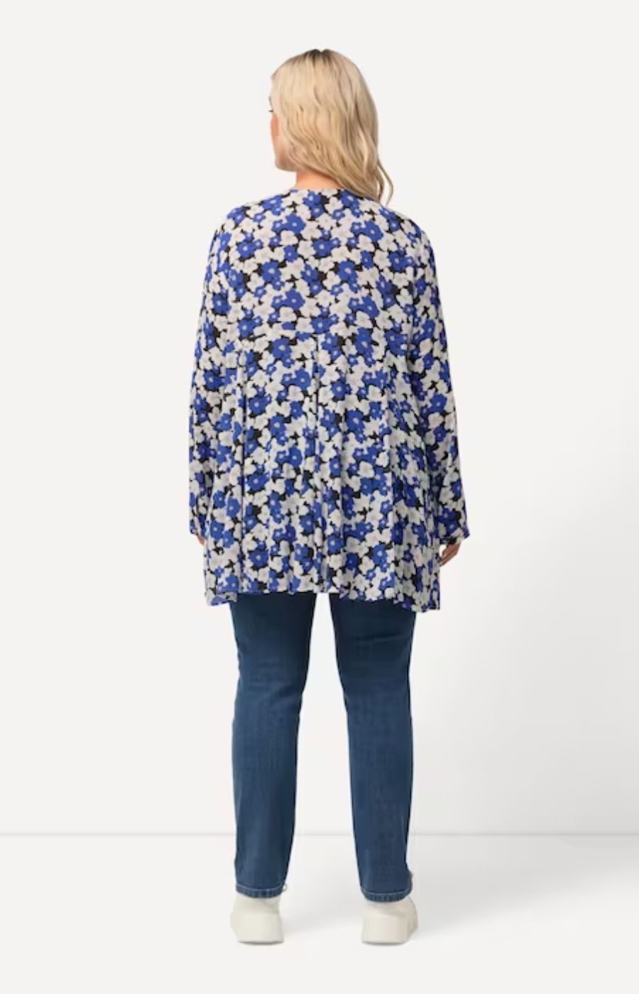 Ulla Popken Flowing Floral Blouse