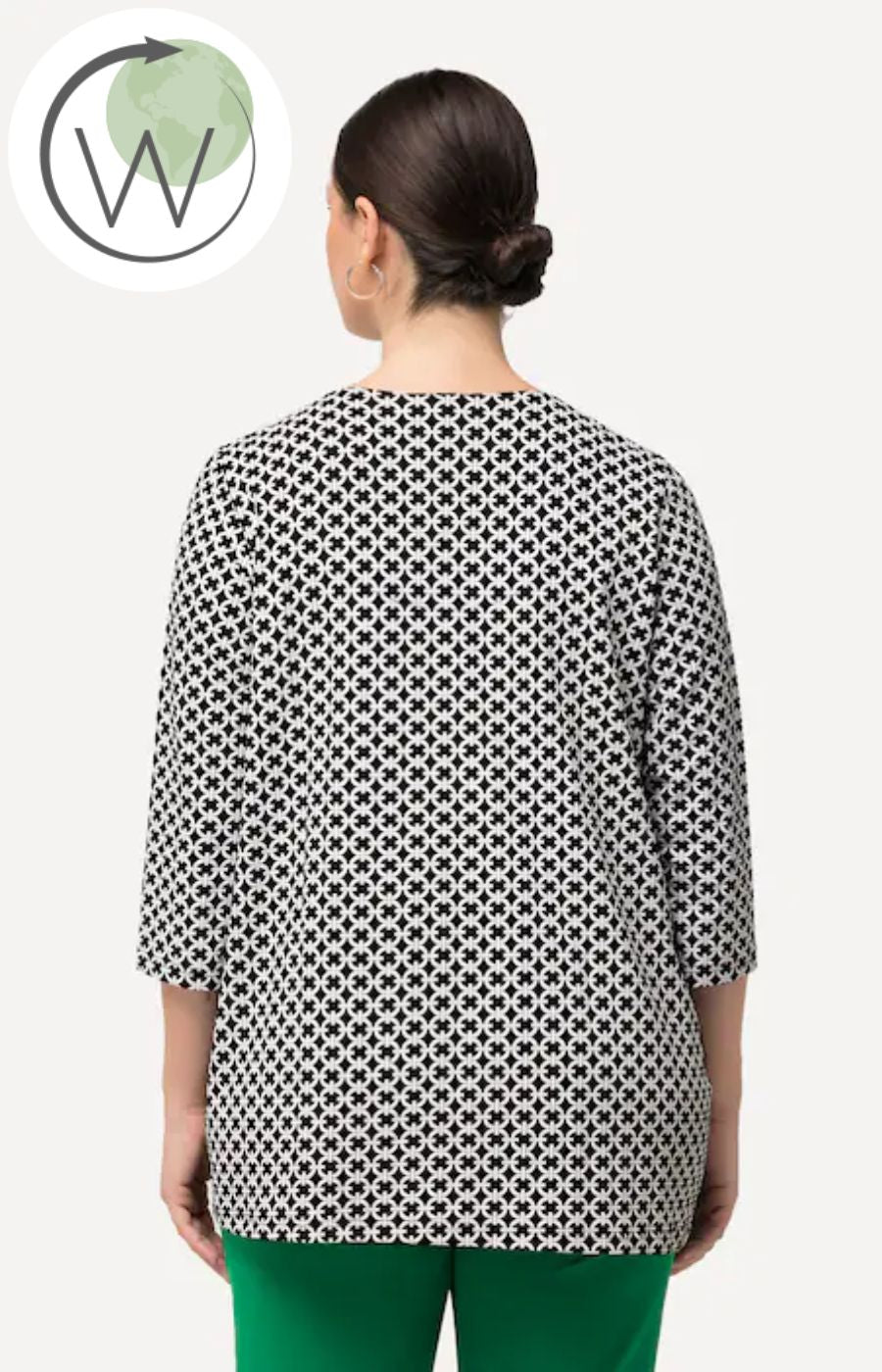 Ulla Popken Link Top in Black