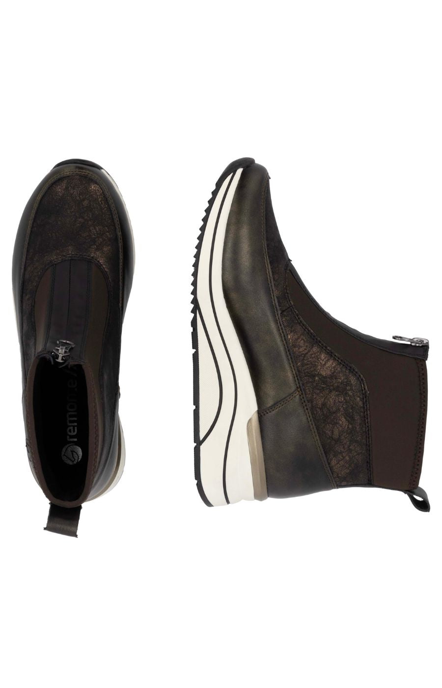 Remonte Brown Wedge Boot