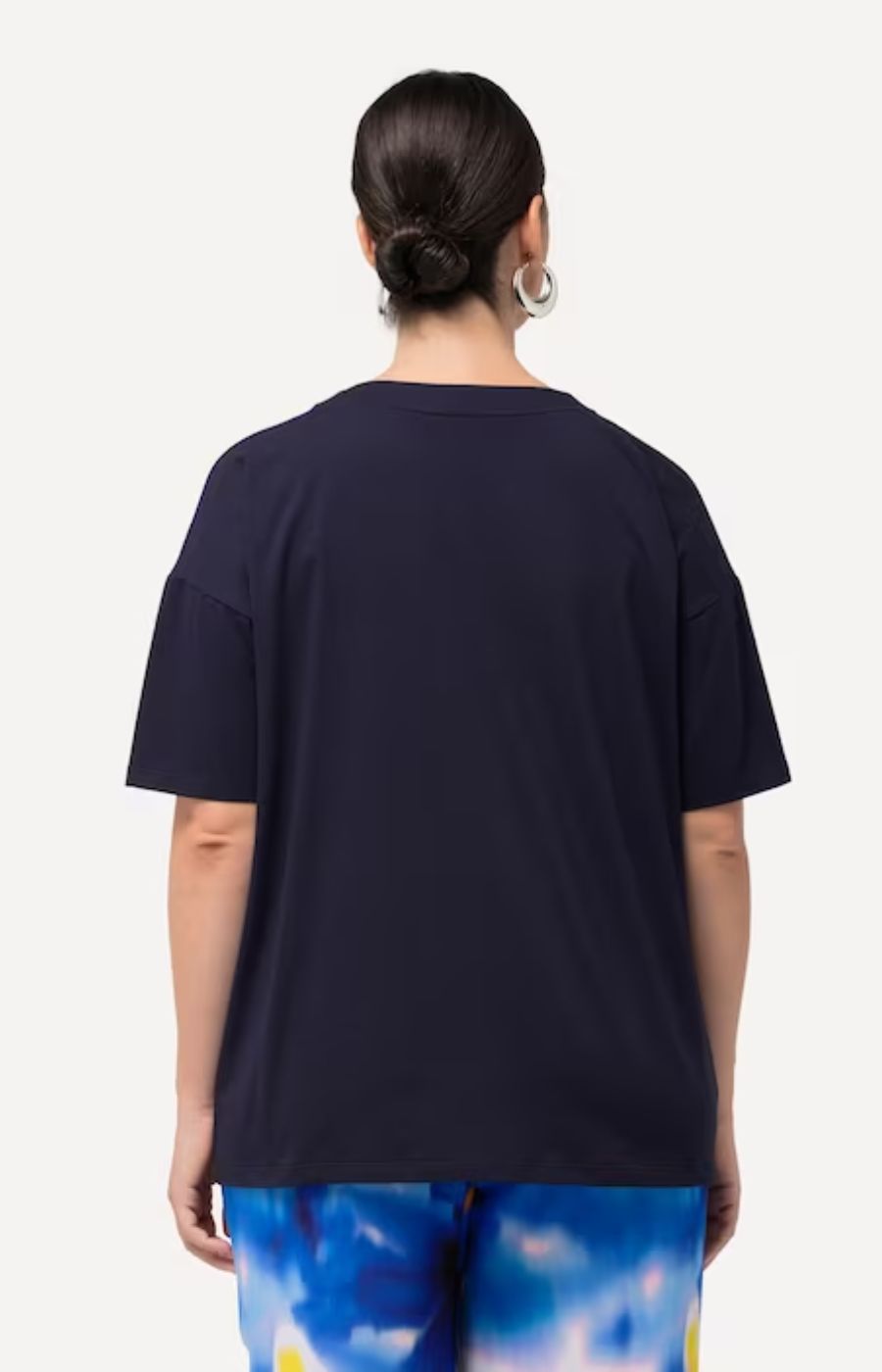 Ulla Popken Cut Out Neck in Navy