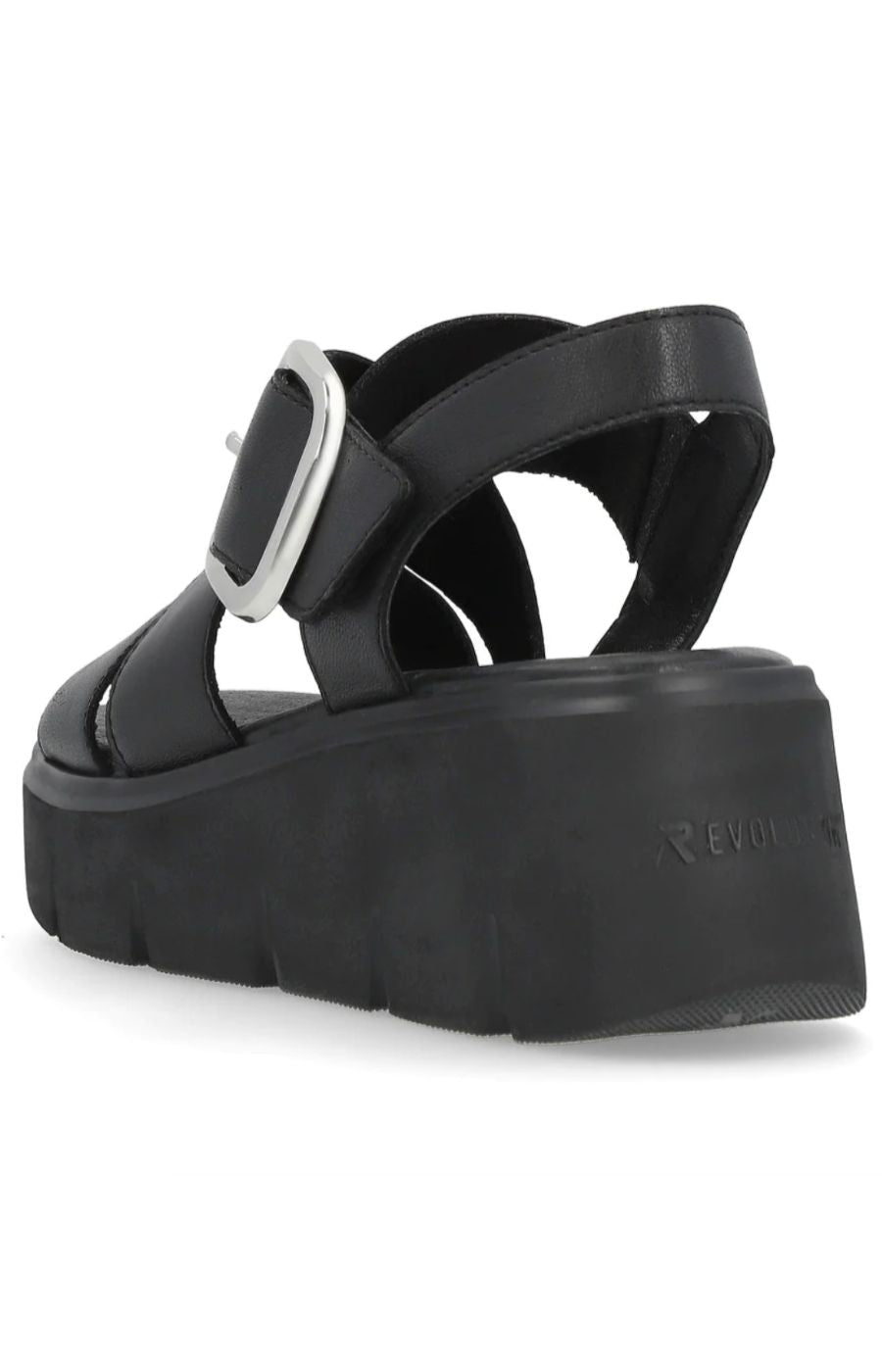 Rieker Black Criss Cross Sandal