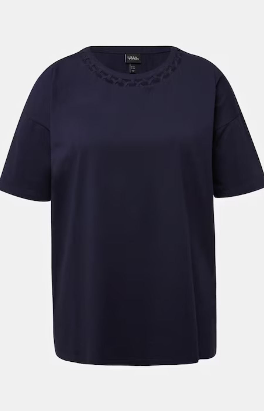 Ulla Popken Cut Out Neck in Navy