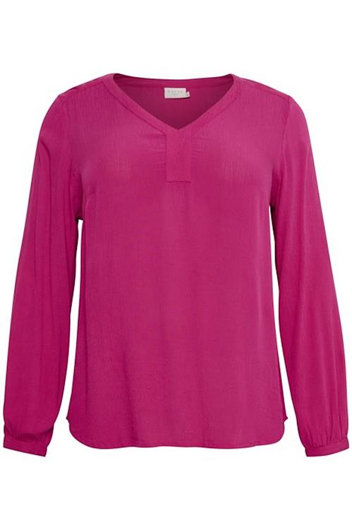 Kaffe Curve Cami Blouse in Pink - Wardrobe Plus