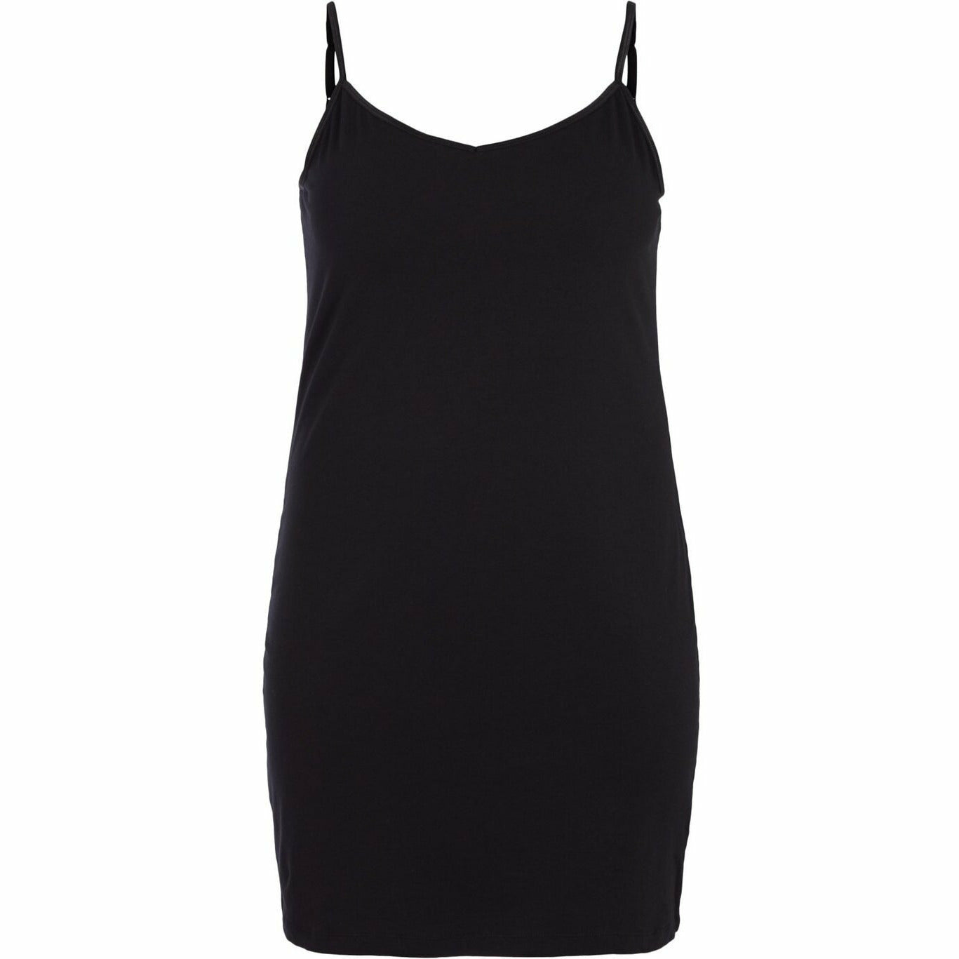 Long black vest top - Wardrobe Plus