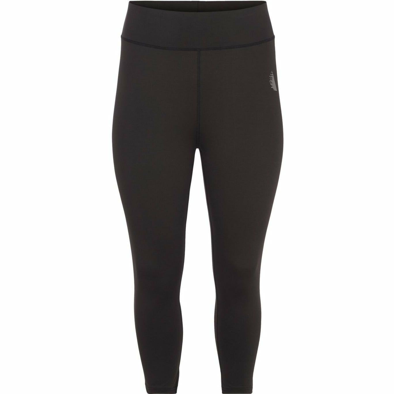 Zizzi Active Cropped Leggings in Black - Wardrobe Plus
