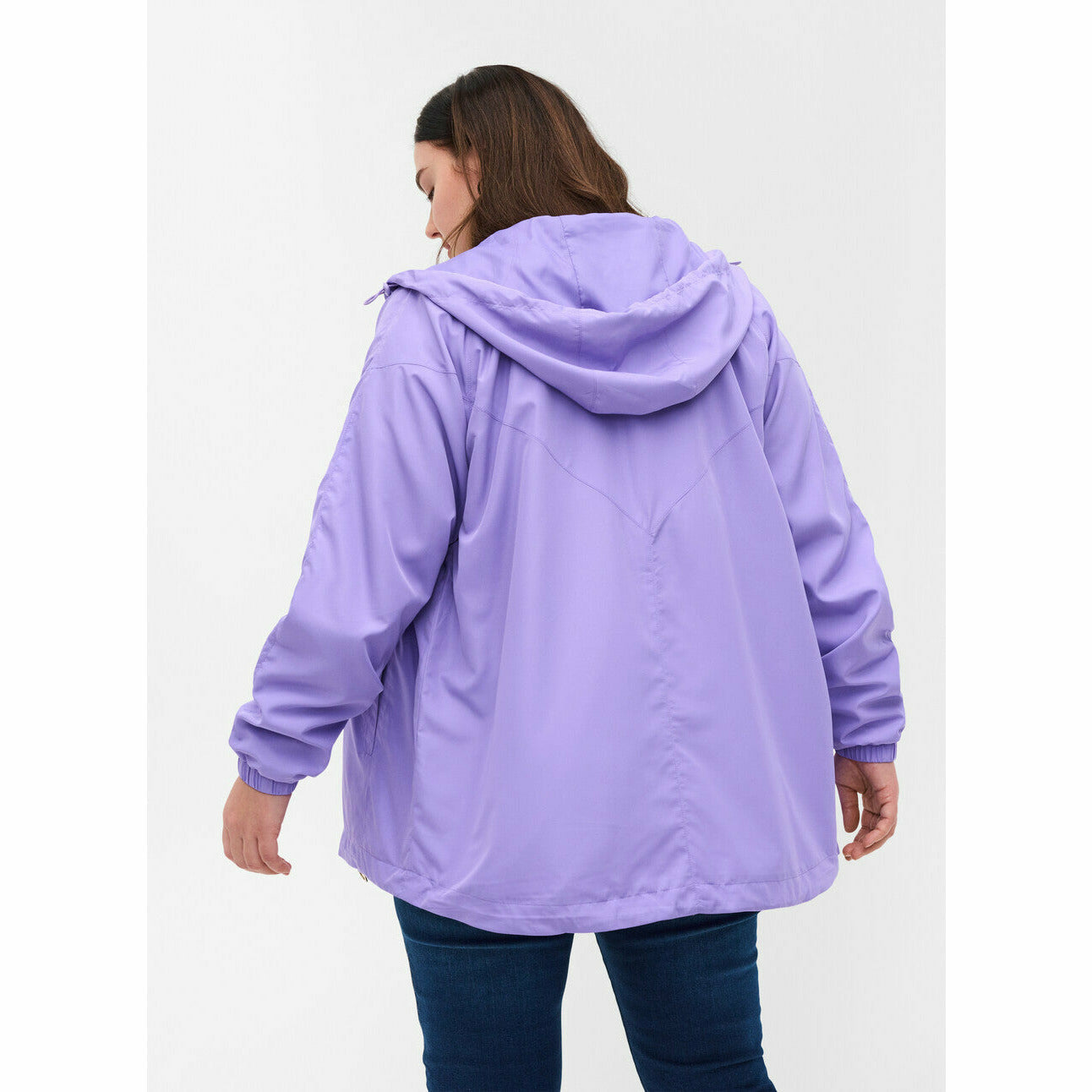Zizzi Lightweight Jacket in Lilac - Wardrobe Plus