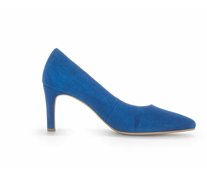 Gabor Court Shoe in Blue - Wardrobe Plus