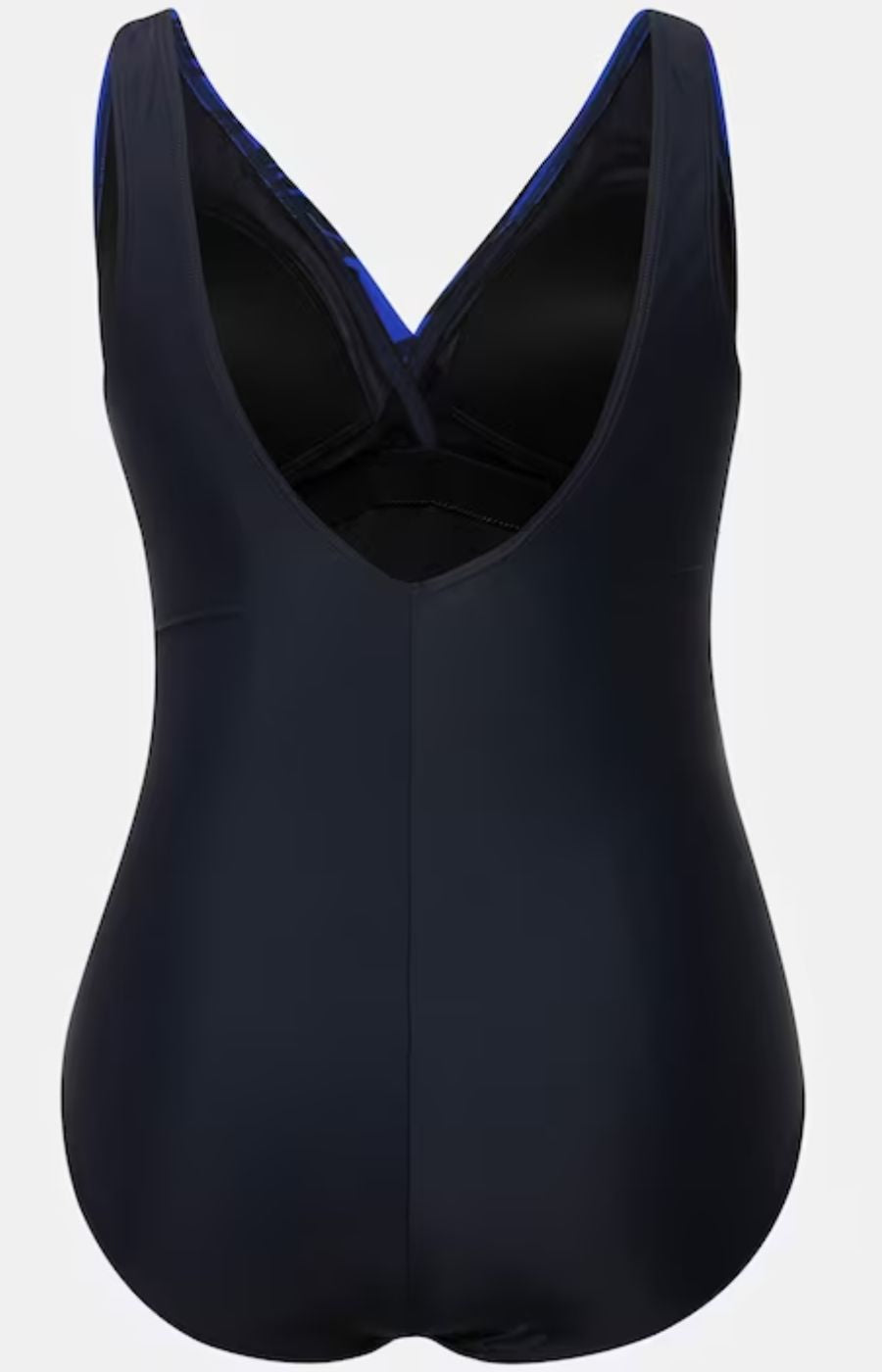 Ulla Popken Blue Scribble Swimsuit