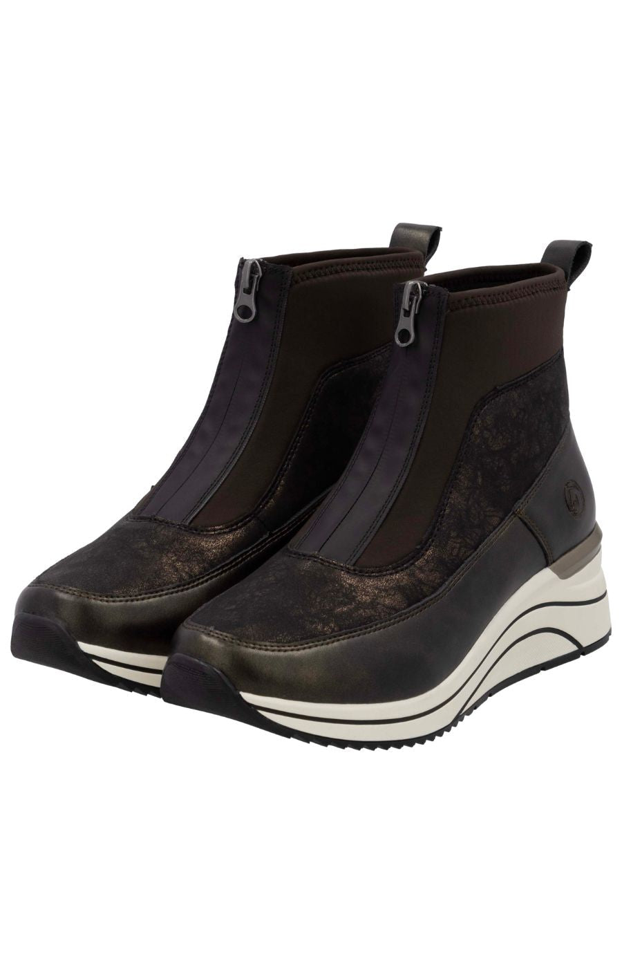 Remonte Brown Wedge Boot