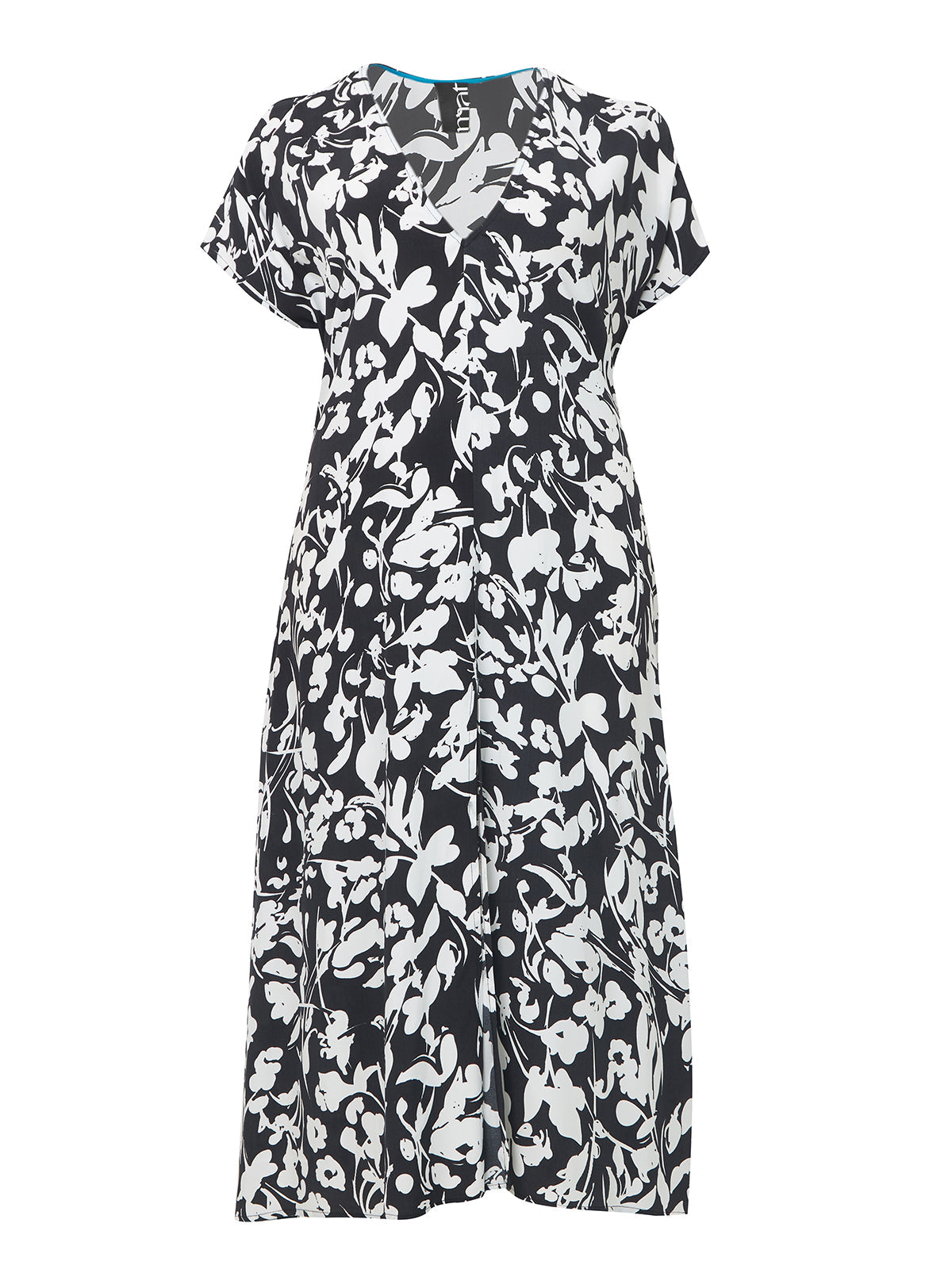 Mat Slit Dress in Black