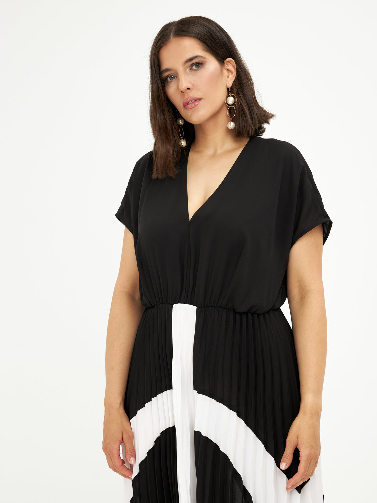 Mat Cross Black Dress