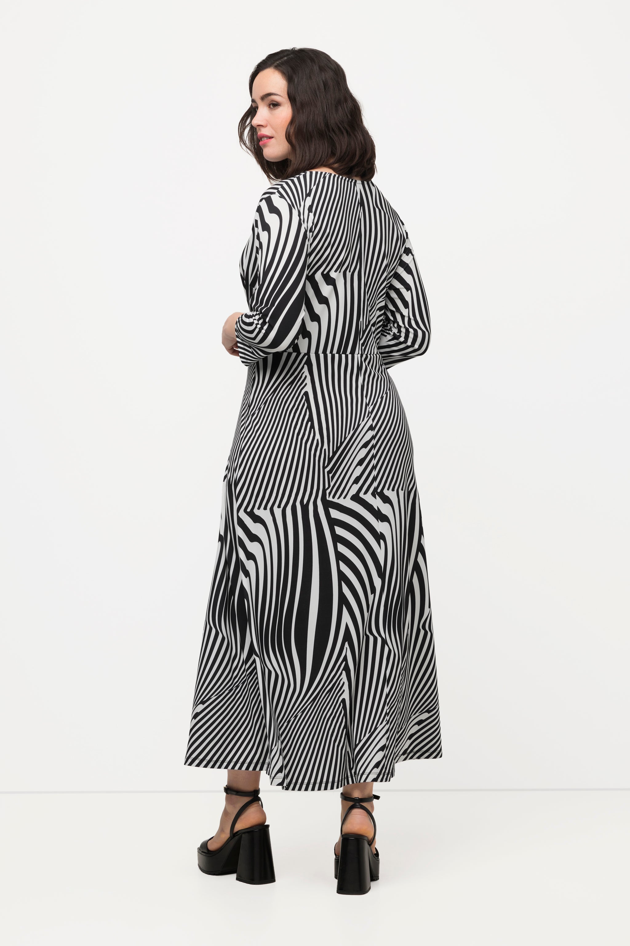 Ulla Popken Illusion Striped Dress