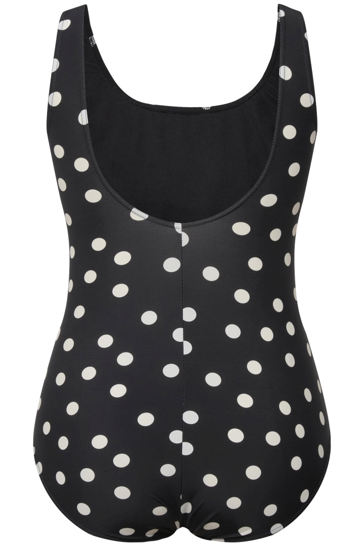 Ulla Popken Polka Dot Print Swimsuit