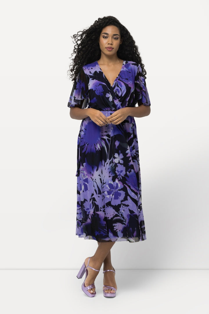 Ulla Popken Floral Purple Dress