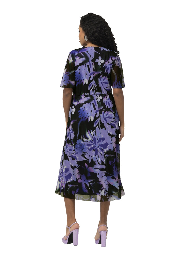 Ulla Popken Floral Purple Dress