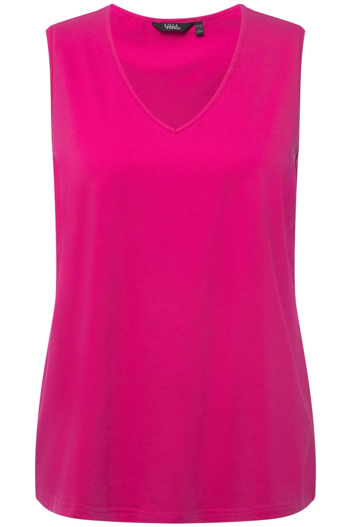 Ulla Popken Tank Top in Pink