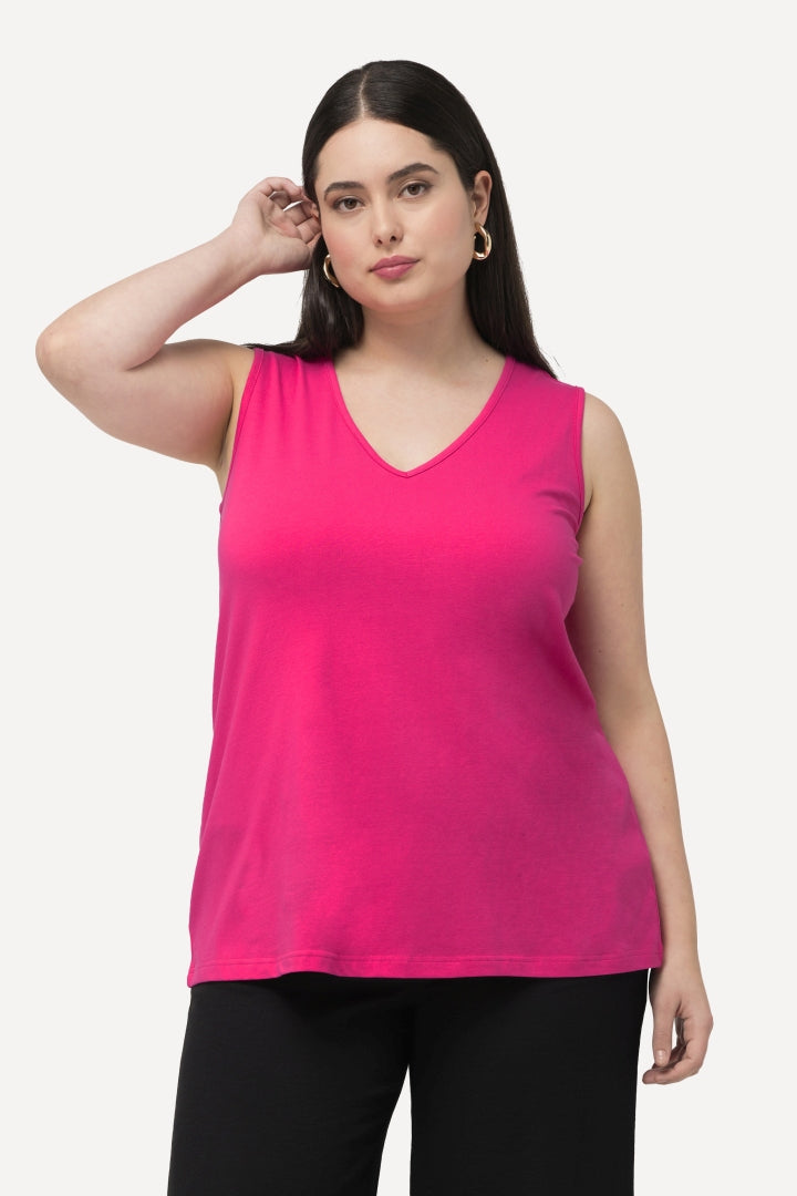 Ulla Popken Tank Top in Pink