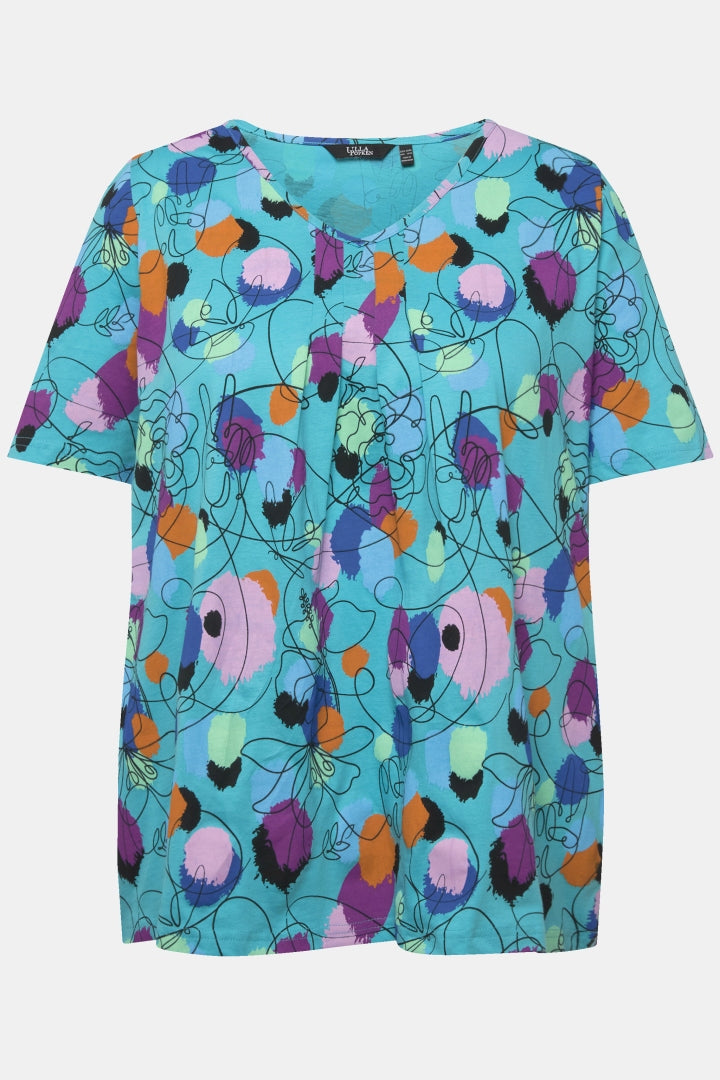 Ulla Popken Polka Dot Scribble T-Shirt